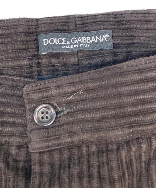 DOLCE & GABBANA（ドルチェ＆ガッバーナ）DOLCE & GABBANA (ドルチェ＆ガッバーナ) コーデュロイパンツ ブラウン サイズ:SIZE 46の古着・服飾アイテム