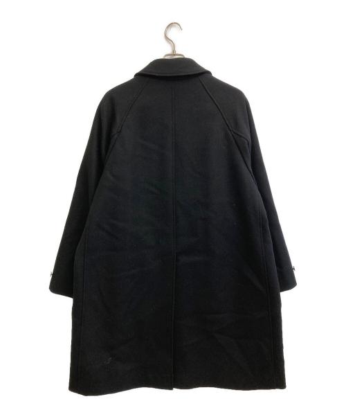 STEVEN ALAN（スティーブンアラン）STEVEN ALAN (スティーブンアラン) FLAT MELTON CAMP COLLAR BALMACAAN COAT ブラック サイズ:SIZE Lの古着・服飾アイテム