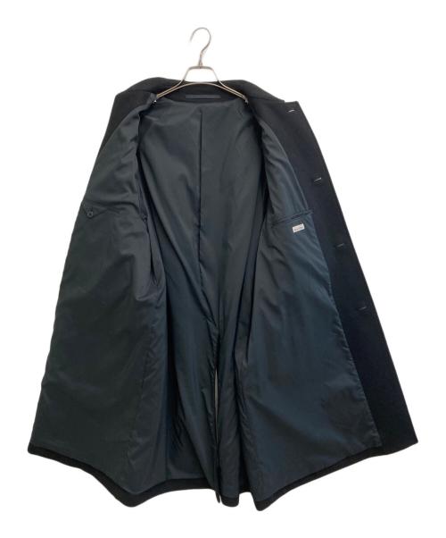 STEVEN ALAN（スティーブンアラン）STEVEN ALAN (スティーブンアラン) FLAT MELTON CAMP COLLAR BALMACAAN COAT ブラック サイズ:SIZE Lの古着・服飾アイテム