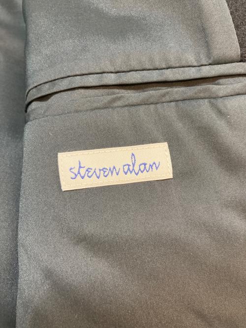 STEVEN ALAN（スティーブンアラン）STEVEN ALAN (スティーブンアラン) FLAT MELTON CAMP COLLAR BALMACAAN COAT ブラック サイズ:SIZE Lの古着・服飾アイテム
