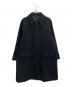 STEVEN ALAN（スティーブンアラン）の古着「FLAT MELTON CAMP COLLAR BALMACAAN COAT」｜ブラック