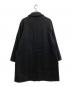 STEVEN ALAN (スティーブンアラン) FLAT MELTON CAMP COLLAR BALMACAAN COAT ブラック サイズ:SIZE L：14000円