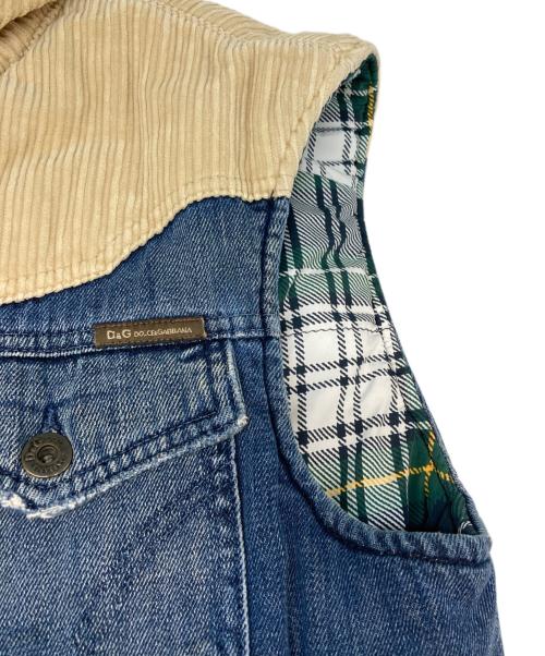 DOLCE & GABBANA（ドルチェ＆ガッバーナ）DOLCE & GABBANA (ドルチェ＆ガッバーナ) デニムベスト インディゴ サイズ:SIZE 32/46の古着・服飾アイテム
