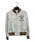 Championチャンピオン）の古着「ADRIANA COLLEGE カレッジジャケット」｜ホワイト