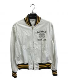 Champion（チャンピオン）の古着「ADRIANA COLLEGE カレッジジャケット」｜ホワイト