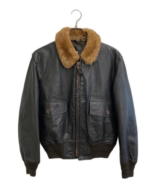 U'S NAVY（ユーエスネイビー）U'S NAVY (ユーエスネイビー) G-1 FLIGHT JACKET ブラウン サイズ:SIZE 40の古着・服飾アイテム