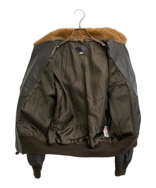 U'S NAVY（ユーエスネイビー）U'S NAVY (ユーエスネイビー) G-1 FLIGHT JACKET ブラウン サイズ:SIZE 40の古着・服飾アイテム