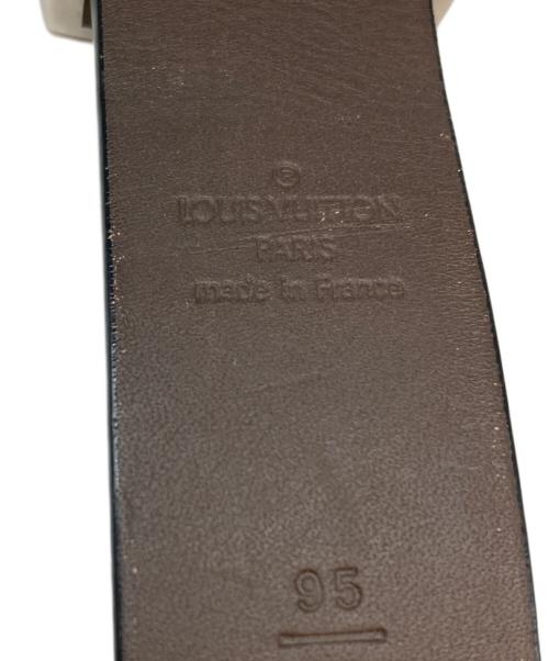 LOUIS VUITTON（ルイ ヴィトン）LOUIS VUITTON (ルイ ヴィトン) サンチュール LV CUT ブラック・ブラウン サイズ:95/38の古着・服飾アイテム