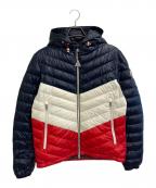 MONCLERモンクレール）の古着「PALLISER GIUBBOTTO ダウンジャケット」｜ネイビー×ホワイト