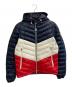 MONCLER（モンクレール）の古着「PALLISER GIUBBOTTO ダウンジャケット」｜ネイビー×ホワイト