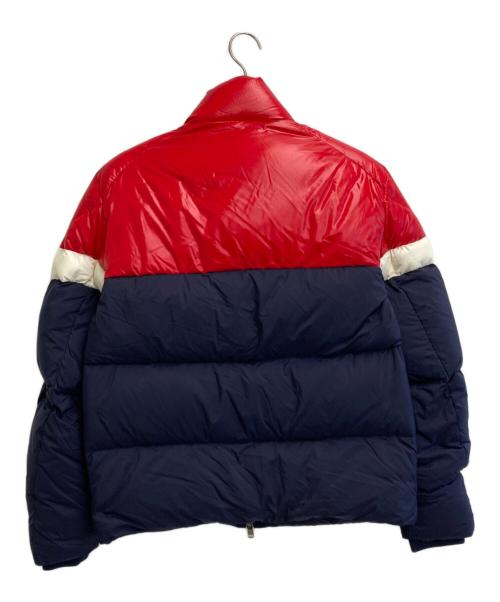 MONCLER（モンクレール）MONCLER (モンクレール) KONIC GIUBBOTTO ダウンジャケット レッド×ネイビー サイズ:SIZE 2の古着・服飾アイテム