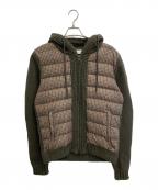 MONCLERモンクレール）の古着「MGLIONOE TRICOT CARDIGAN」｜カーキ