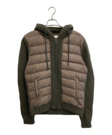 MONCLER（モンクレール）の古着「MGLIONOE TRICOT CARDIGAN」｜カーキ
