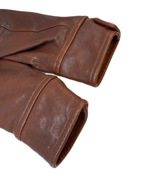 AVIREX（アヴィレックス）AVIREX (アヴィレックス) レザートラッカージャケット ブラウン サイズ:SIZE Mの古着・服飾アイテム