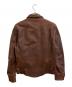 AVIREX (アヴィレックス) レザートラッカージャケット ブラウン サイズ:SIZE M：18000円