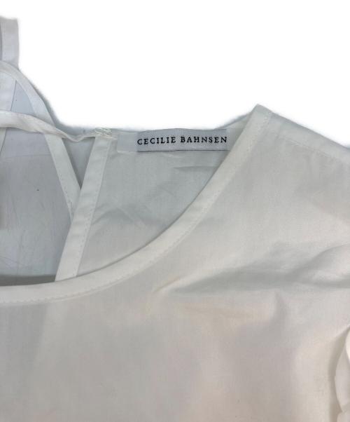 CECILIE BAHNSEN（セシリーバンセン）Cecilie Bahnsen (セシリーバンセン) フリルブラウス ホワイト サイズ:SIZE UK8の古着・服飾アイテム