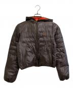 BURBERRY BLUE LABELバーバリー ブルー レーベル）の古着「リバーシブルダウンジャケット」｜ブラウン