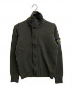 STONE ISLANDストーンアイランド）の古着「12AW スタンドカラーニットカーディガン」｜カーキ
