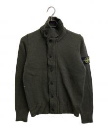 STONE ISLAND（ストーンアイランド）の古着「12AW スタンドカラーニットカーディガン」｜カーキ