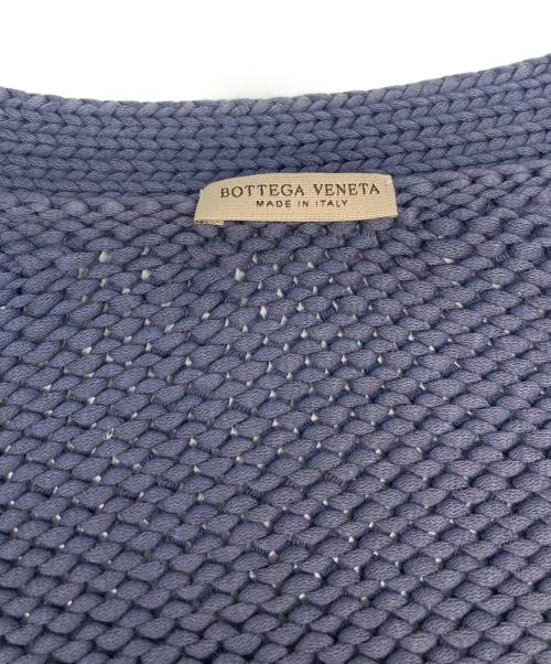 BOTTEGA VENETA（ボッテガベネタ）BOTTEGA VENETA (ボッテガベネタ) Vネックカーディガン ブルー サイズ:SIZE 50の古着・服飾アイテム