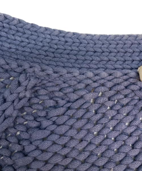 BOTTEGA VENETA（ボッテガベネタ）BOTTEGA VENETA (ボッテガベネタ) Vネックカーディガン ブルー サイズ:SIZE 50の古着・服飾アイテム