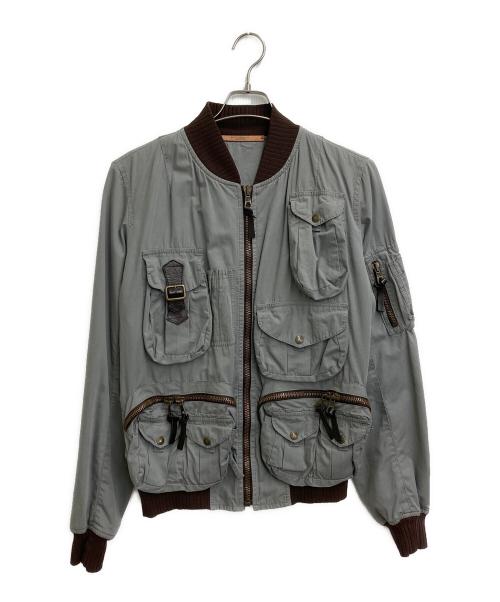 DOLCE & GABBANA（ドルチェ＆ガッバーナ）DOLCE & GABBANA (ドルチェ＆ガッバーナ) パラシュートジャケット ライトグレー サイズ:SIZE 50の古着・服飾アイテム