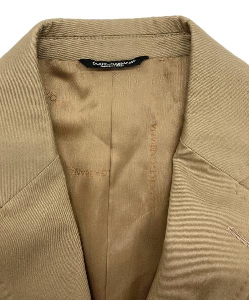 DOLCE & GABBANA（ドルチェ＆ガッバーナ）DOLCE & GABBANA (ドルチェ＆ガッバーナ) セットアップスーツ ベージュ サイズ:46の古着・服飾アイテム