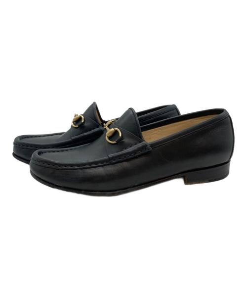 GUCCI（グッチ）GUCCI (グッチ) ホースビットローファー ブラック サイズ:36の古着・服飾アイテム