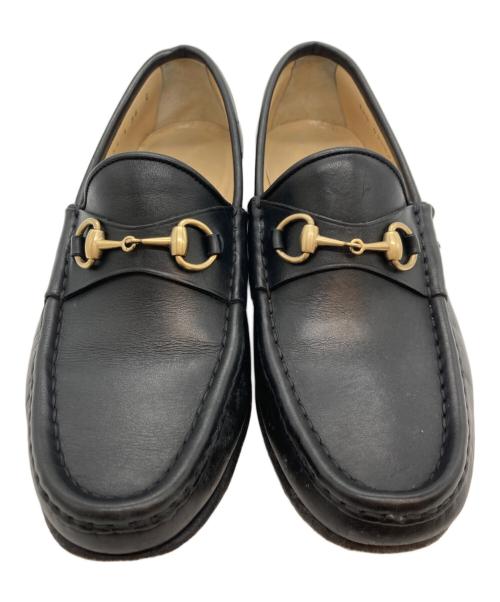 GUCCI（グッチ）GUCCI (グッチ) ホースビットローファー ブラック サイズ:36の古着・服飾アイテム