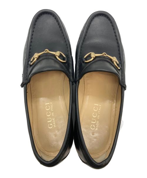 GUCCI（グッチ）GUCCI (グッチ) ホースビットローファー ブラック サイズ:36の古着・服飾アイテム