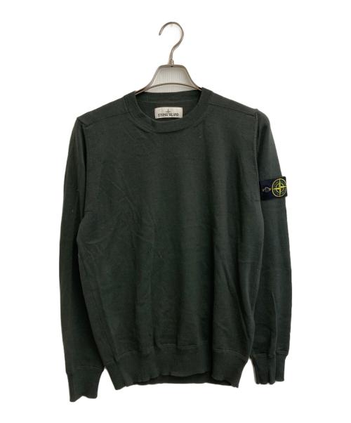 STONE ISLAND（ストーンアイランド）STONE ISLAND (ストーンアイランド) 20AW クルーネックニット カーキ サイズ:SIZE Mの古着・服飾アイテム
