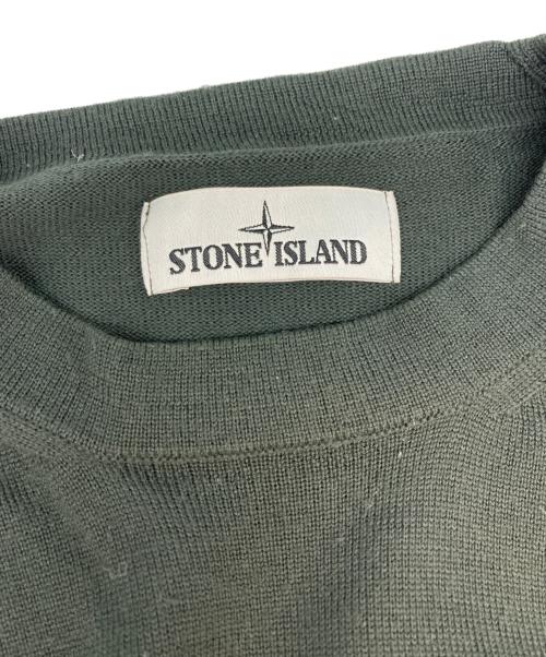 STONE ISLAND（ストーンアイランド）STONE ISLAND (ストーンアイランド) 20AW クルーネックニット カーキ サイズ:SIZE Mの古着・服飾アイテム