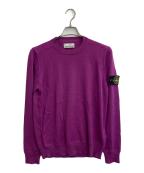 STONE ISLANDストーンアイランド）の古着「21AW クルーネックニット」｜パープル