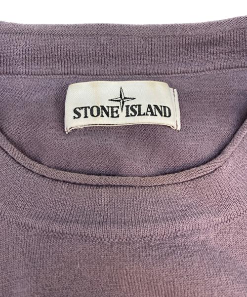 STONE ISLAND（ストーンアイランド）STONE ISLAND (ストーンアイランド) 20AW クルーネックニット パープル サイズ:SIZE Mの古着・服飾アイテム