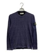 STONE ISLANDストーンアイランド）の古着「18AW クルーネックニット」｜ネイビー