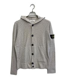 STONE ISLAND（ストーンアイランド）の古着「18AW ニットカーディガン」｜ライトグレー