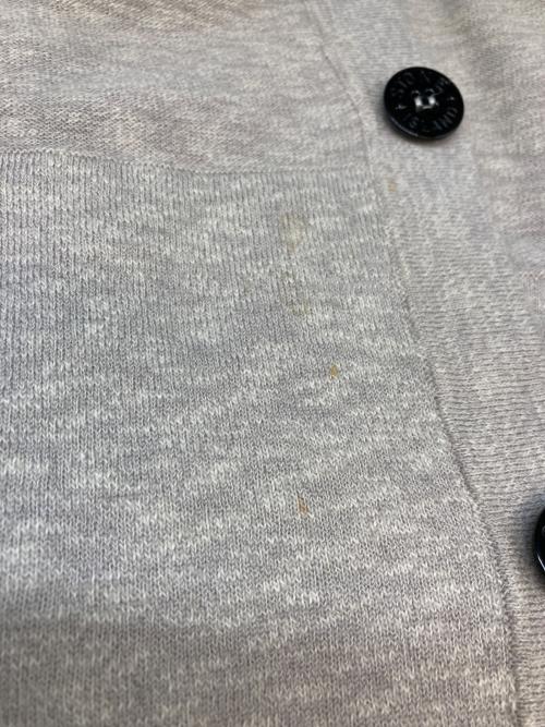 STONE ISLAND（ストーンアイランド）STONE ISLAND (ストーンアイランド) 18AW ニットカーディガン ライトグレー サイズ:SIZE Sの古着・服飾アイテム