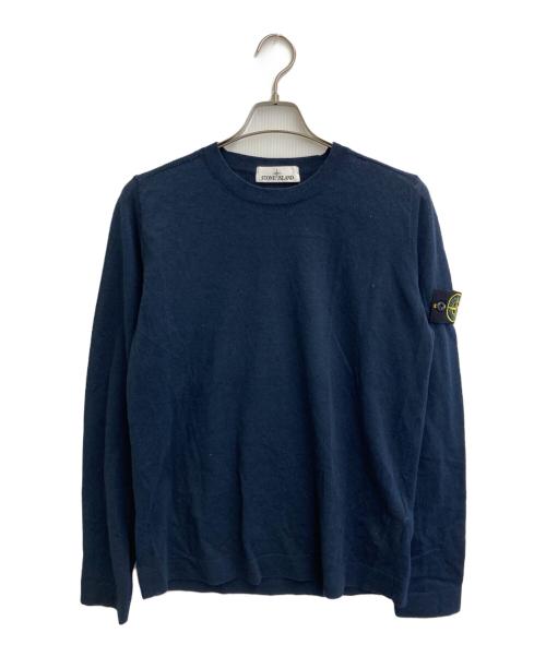 STONE ISLAND（ストーンアイランド）STONE ISLAND (ストーンアイランド) 22SS クルーネックサマーニット ネイビー サイズ:SIZE Sの古着・服飾アイテム