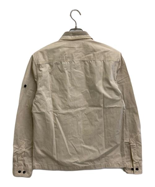 STONE ISLAND（ストーンアイランド）STONE ISLAND (ストーンアイランド) 12AW Tela Cotton Pocket Over Shirt ベージュ サイズ:SIZE Mの古着・服飾アイテム