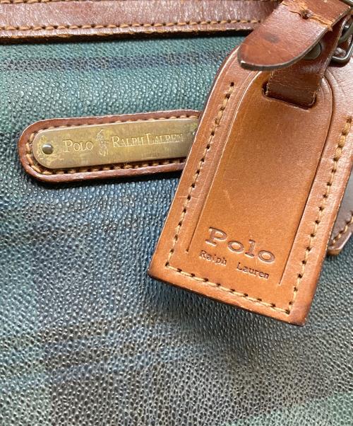 POLO RALPH LAUREN（ポロ・ラルフローレン）POLO RALPH LAUREN (ポロ・ラルフローレン) ミニボストンバッグ グリーンの古着・服飾アイテム