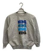 NIKEナイキ）の古着「4連ロゴスウェット」｜グレー
