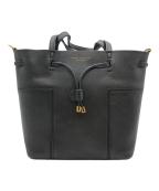 TORY BURCHトリーバーチ）の古着「BLOCK-BUCKET TOTE」｜ブラック