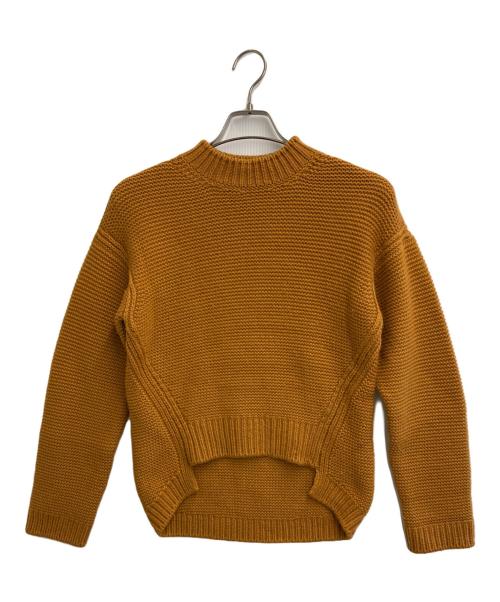 HERMES（エルメス）HERMES (エルメス) カシミヤモックネックニット オレンジ サイズ:34の古着・服飾アイテム