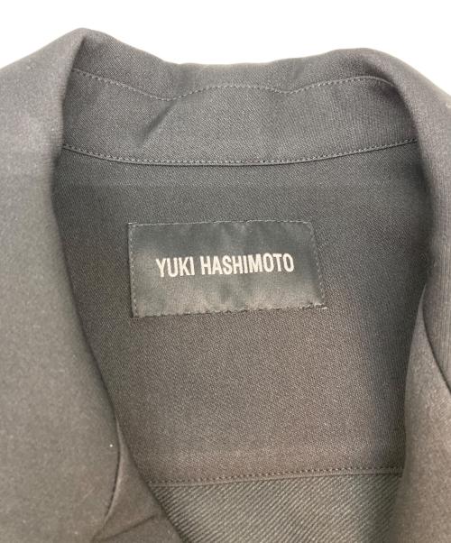 YUKI HASHIMOTO（ユウキハシモト）YUKI HASHIMOTO (ユウキハシモト) 比翼ジャケット ブラック サイズ:SIZE 46の古着・服飾アイテム