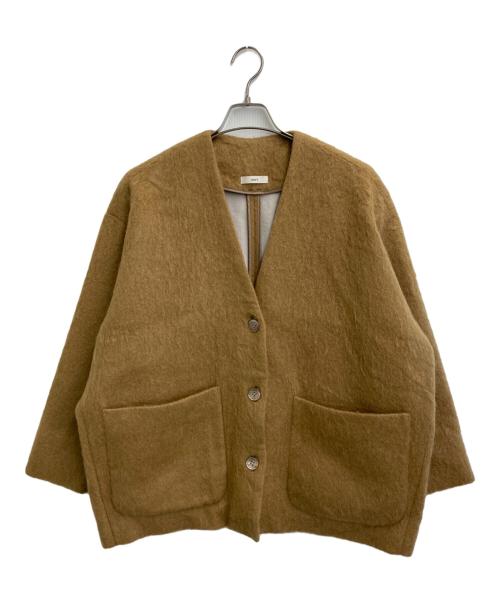YORI（ヨリ）yori (ヨリ) ウールモヘアシャギージャケット ブラウン サイズ:SIZE Freeの古着・服飾アイテム