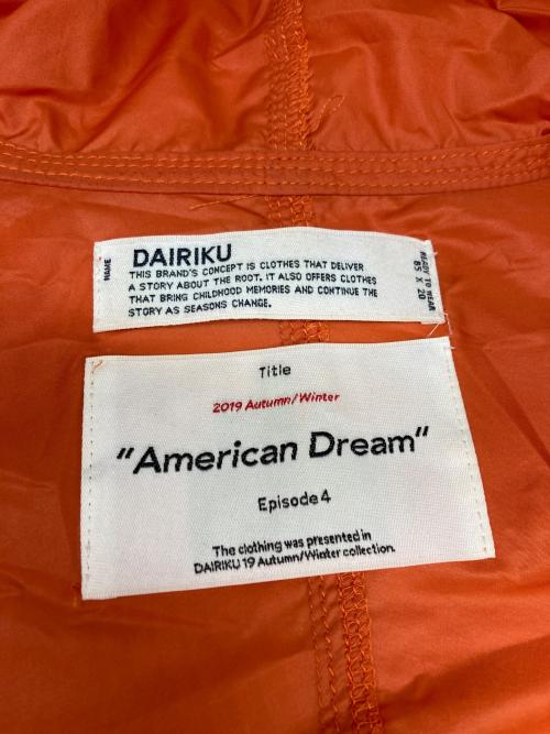 DAIRIKU（ダイリク）DAIRIKU (ダイリク) 19AW Pullover Hoodie オレンジ サイズ:SIZE Freeの古着・服飾アイテム