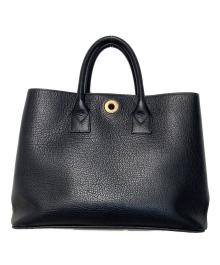 BURBERRY（バーバリー）の古着「レザートートバッグ」｜ブラック