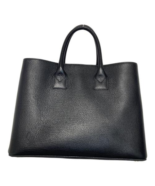 BURBERRY（バーバリー）BURBERRY (バーバリー) レザートートバッグ ブラックの古着・服飾アイテム