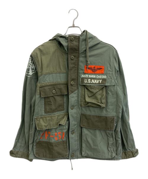 AVIREX（アヴィレックス）AVIREX (アヴィレックス) ミリタリージャケット グリーン サイズ:SIZE Mの古着・服飾アイテム