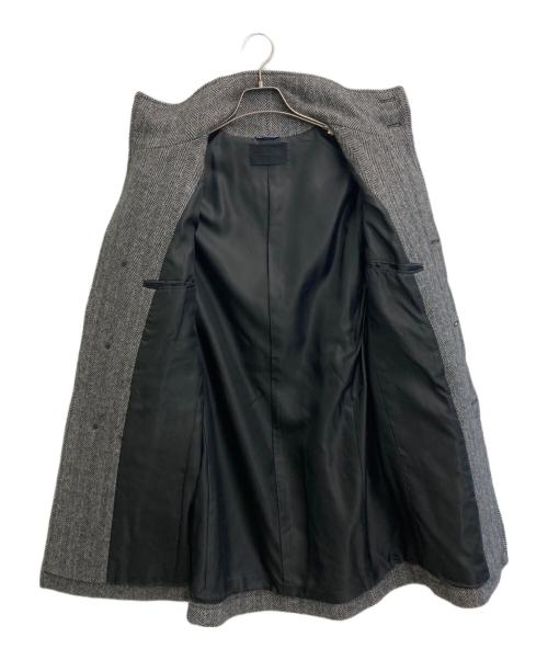 Junhashimoto（ジュンハシモト）junhashimoto (ジュンハシモト) STAND COLLAR COAT ツイードコート グレー サイズ:SIZE 2の古着・服飾アイテム